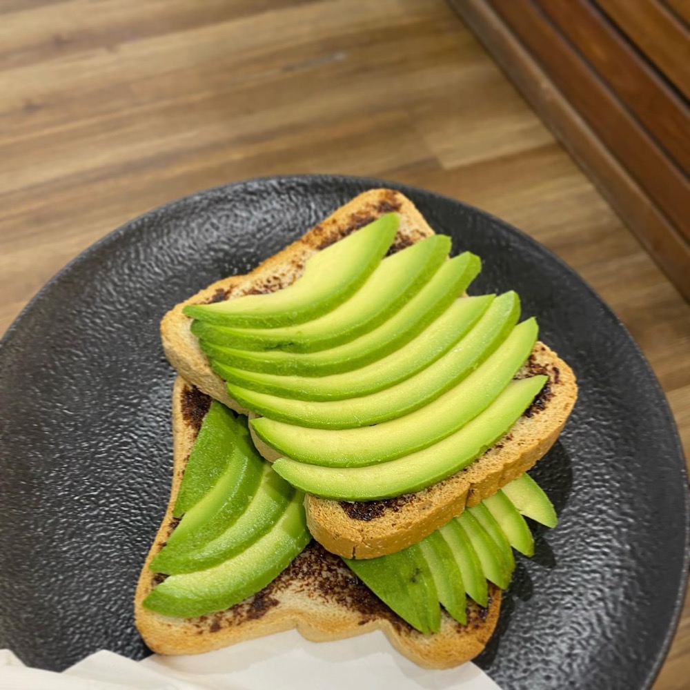 Avocado toast on a plate