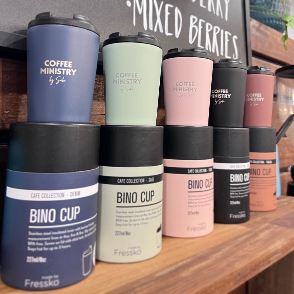 Coffee Ministry reusable cups